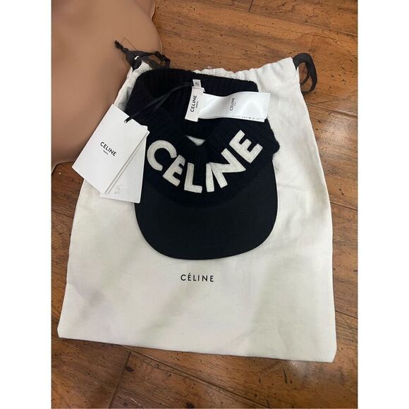Celine logo visor sun visor hat cap - Picture 12 of 12